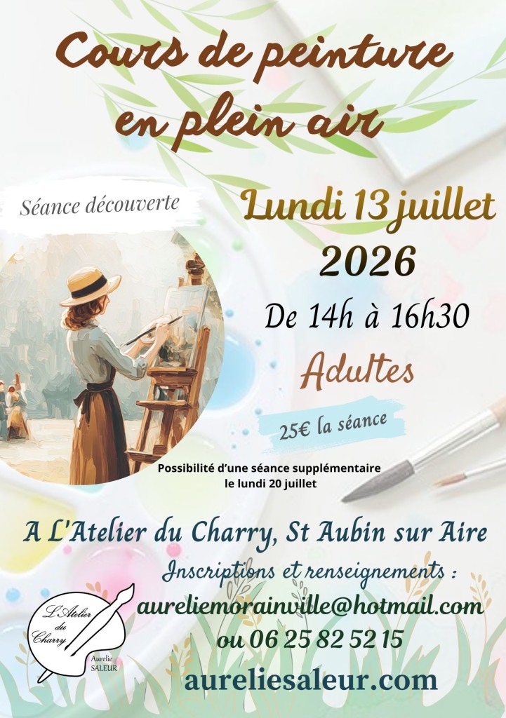 Cours de peinture en plein air